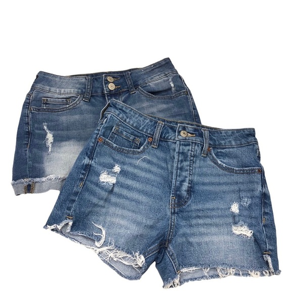 Old Navy Pants - Denim Shorts 2 Pc Bundle Old Navy OG Straight Cutoffs High Rise So Favorite MIDI